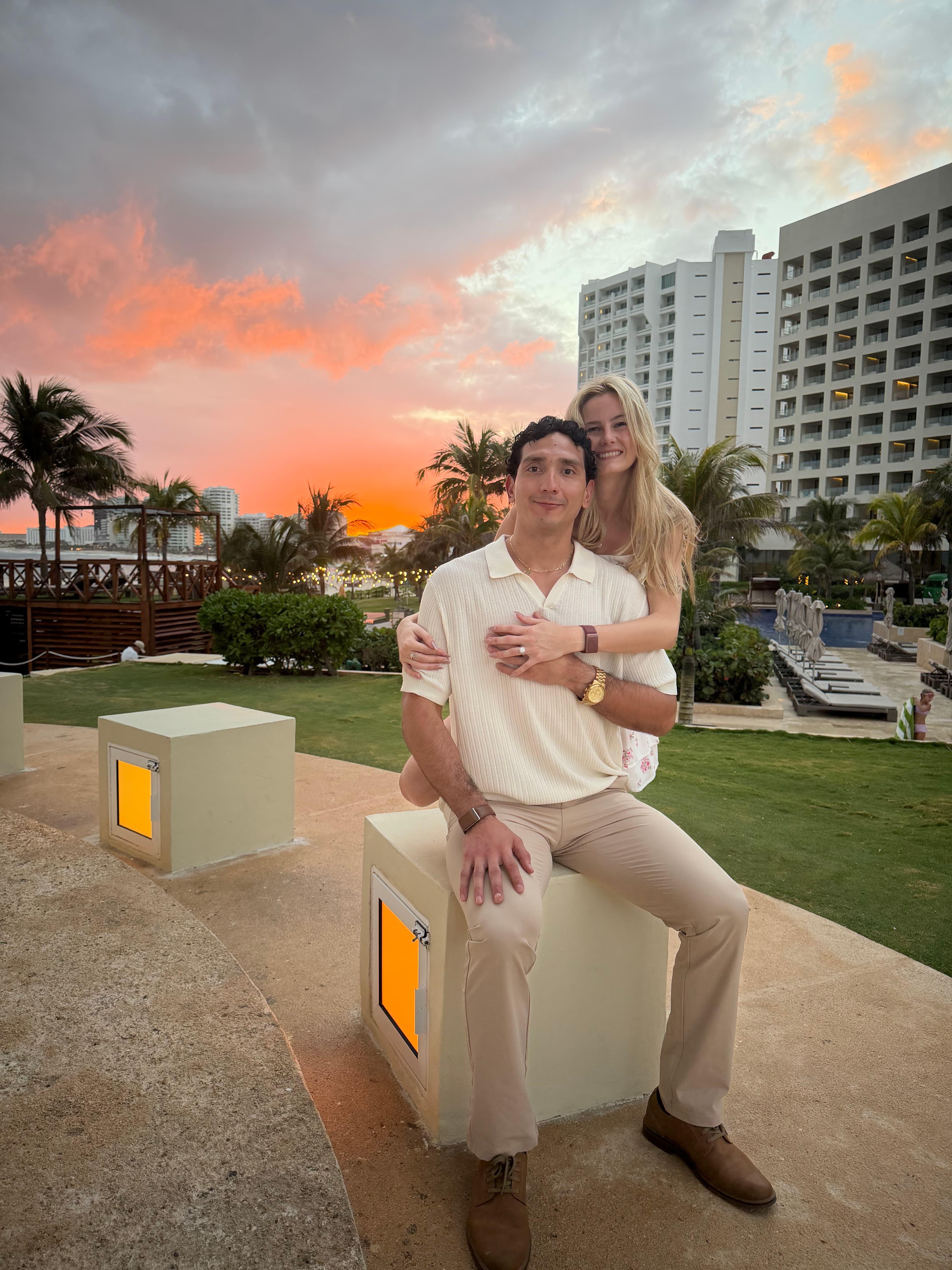 Sunset hug